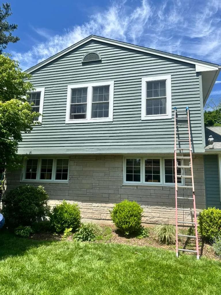 Deck staining project in Connecticut